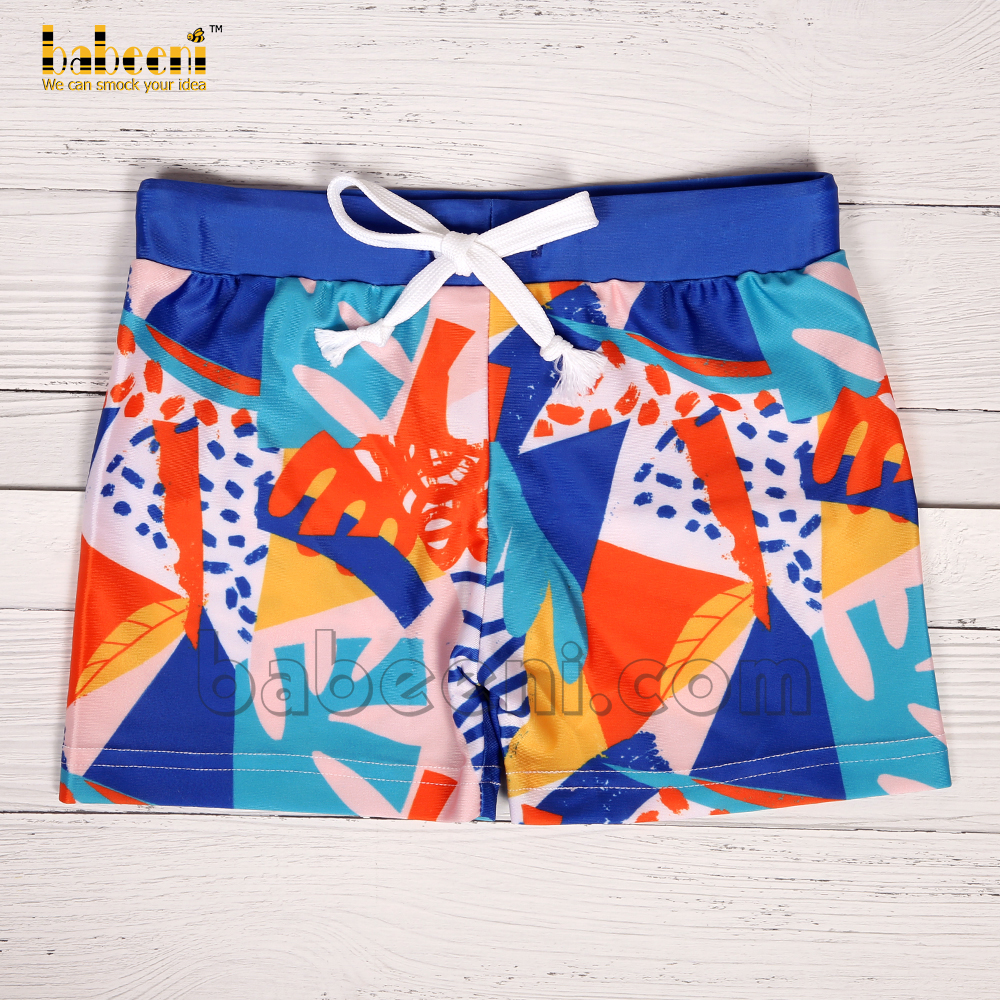 Nice ocean colorful boy swim shorts for little boy -FWB 10
